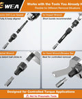 15 Piece Bolt And Screw Extractor Set with CRMO Steel for Electric and Impact Wrench Use