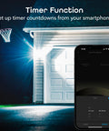 Outdoor Smart Floodlight For Your Porch 2700K To 6500K Dimmable LED Bulb 11W 1000 Lumens E26 PAR38 WiFi Enabled Works With Alexa