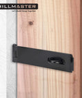 Heavy Duty Steel Hasp Latch 7 Three Quarters Inch Extra Thick Locking Hasp For Fence Gate Barn Door Shed Closet Cabinet Black
