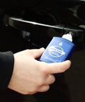 Graphite Powder Enhanced Lock Lubricant Stick LE4 Lock Ease 3.4 Oz used on car door for smooth operation.