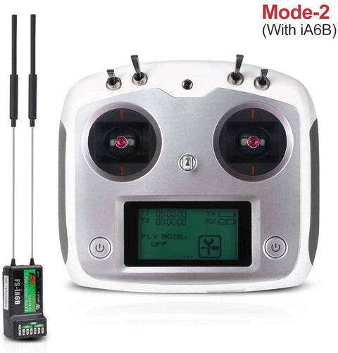 Left Hand Throttle 2.4G RC Transmitter With AFHDS 2A 10 Channel Control, touchscreen and iA6B Receiver for quadcopters