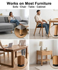 Heavy Duty 1 1/4 Inch Furniture Sliders Self Adhesive Glide Pads For Carpet And Hardwood Floors on chair and table legs