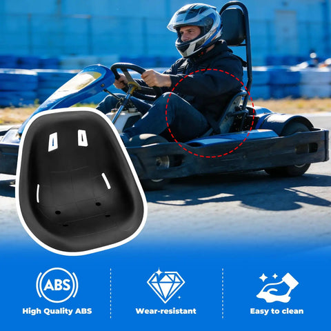 Ergonomic Universal Go Kart Seat With Backrest For Racing Drift Cars And Balance Vehicles Comfortable Large Size Saddle Kit Ride Ready