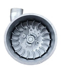 Portable 1KW Micro Hydroelectric Generator 220V for Home Use and Off Grid Power showing the interior turbine blades and inlet.
