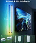 Straight Up Versatile Smart Wall Sconces Featuring Hella Bright RGBICW Led Bulbs Totally Customizable 16 Million Colors And Game Changing Matter App Control Low Key Chic Accent Lighting For Any Vibe Set Of Two Pieces installation guide showing wall sconce, dimensions, and instructions for assembly.