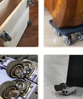 Stem Casters With 360 Degree Swivel TPR Wheels For Carts Furniture Dolly And Workbenches, installed on furniture and equipment