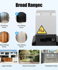 Automatic Sliding Gate Opener 750W Electric Gate Operator with Two Remotes, Heavy Duty Driveway Gate Motor displayed with gate type options