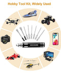10 In 1 RC Repair Tools Kit With 1.5 2.0 2.5 3.0 4.0 5.5mm Hex Bits Phillips And Slotted Drivers shown with various RC models