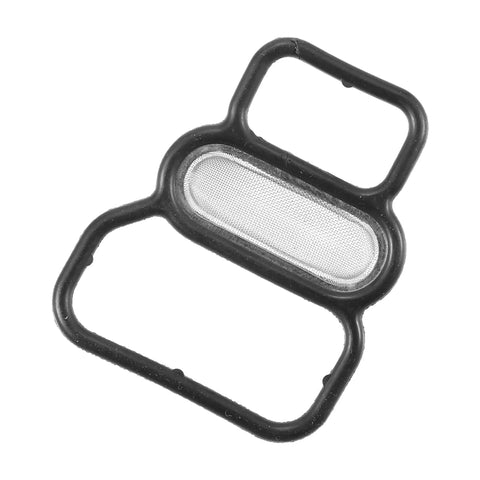 VTEC Solenoid Gasket Spool Valve Filter Screen Kit For Honda Civic With O Ring Pack Of 3 Black EZ Install Direct Fit Replacement Filters For Civic VTEC Engines And O Ring Seals For 1996 2005 Models close-up view