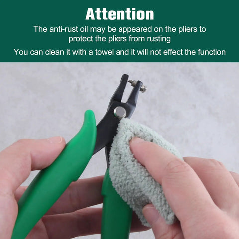 Cleaning One Point Five Millimeter Metal Hole Punch Pliers For Jewelry And Beading Short Jaw Sheet Metal Tool