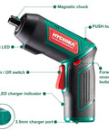 Cordless Electric Screwdriver With 6Nm Torque And 2000mAh Battery USB Quick Charge, magnetic chuck, LED light, control buttons