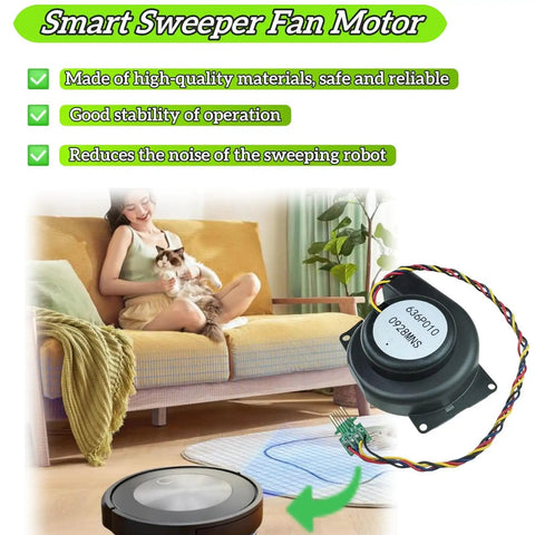 Upgrade Vacuum Motor And Ventilation Fan Replacement For iRobot Roomba I1 Through I9 And J8 J9 Series fan module with text