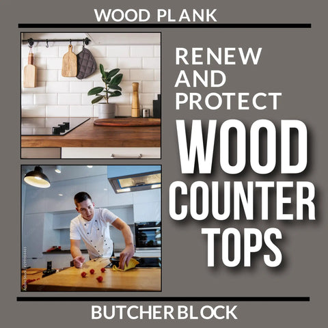 Image of wood countertops cared for with All Natural Beeswax Countertop Care For Soapstone Slate Concrete Composite And Wood Butcher Block Surfaces Food Safe Chemical Free Non Toxic Long Lasting Less Greasy Than Mineral Oil 6 Oz Tin.