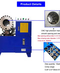 Built Tough Electric Hose Crimper Machine For High Pressure Hydraulic Lines With Forge Steel Head And Ten Precision Dies 220v 4kw with CNC detail.
