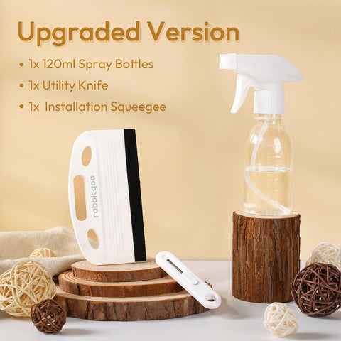 All In One Window Tint Kit For Easy Car Tinting With A Suede Squeegee Utility Knife And 120ml Spray Bottle Included shown in setup