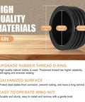4 inch sewer cleanout cap cover for pipes showing durable materials and dimensions on a wooden tabletop.