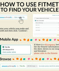 Front view infographic for AUTO OCCASION coolant temperature sensor set fitment guide