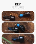 Beefy Alloy Steel Bike Disc Brake Caliper Bolts Set With Washers M6x18mm showing threadlocker and precision threads