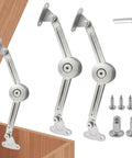 Soft Close Cabinet Hinges 2 Pack Zinc Alloy Lid Support Stays featuring real smooth operation and zero pinched fingers.