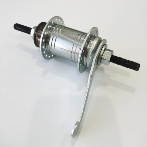 Coaster Brake Rear Hub For Your Bike Stainless Steel 36 Hole Wheel Hub With 110mm Wide Body And 165mm Axle 38mm Diameter Includes 18 Tooth Slice And All Accessories Ready To Roll, showing stainless steel design and axle