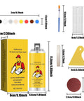 Fast Dry Tile Repair Kit With Crack Filler Paste For Ceramic Porcelain Granite And Marble, complete DIY set contents with brush
