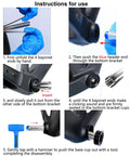 Instructions to use Heavy Duty Press Fit Bottom Bracket Cup Removal Tool For 22 To 24mm Bearings Internal BB Bearing Extractor