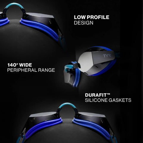 Blackops Ev Mirrored Racing Swim Goggles For Adults And Competitive Swimmers Packing Top Shelf Anti Fog Tech UV Blocking Tinted Lenses Low Profile Aerodynamic Frame Crisp Visibility Smooth Drag Minus Black Smoke Colorway