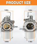 Premium Fe290 Carburetor Replacement For Club Car Ds Precedent Golf Carts 1998 Up Suits Turf Carryall displayed with size measurements.