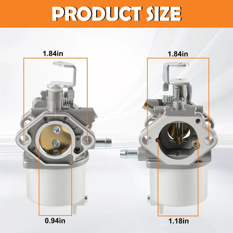 Premium Fe290 Carburetor Replacement For Club Car Ds Precedent Golf Carts 1998 Up Suits Turf Carryall displayed with size measurements.