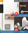 Heavy Duty Aluminum Door Lock Reinforcement For Front Doors Tough As Nails Kick Resistant Security Latch comparison with alternatives