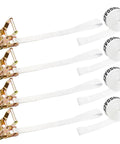 Four Pack 1 X 12 Feet White Ratchet Tent Straps Loop End Heavy Duty No Slip Webbing Tie Downs for securing large tents.