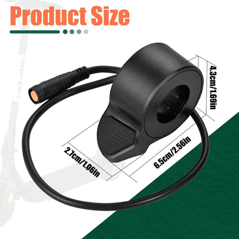 Thumb Throttle Replacement Part Compatible With Super73 S2 ZX RX Ebike Electric Scooters, Crisp Ergonomic Accelerator, Durable ABS And PC Body, Anti Slip Grip, Smooth, Precise Control And Easy Installation