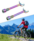 Gold Alloy Hydraulic Disc Brake Caliper Pin And Latch Screw Kit For Mountain Road Bikes Dazzle Finish Lightweight Hardware Set With Circlip 2 Pieces on white background
