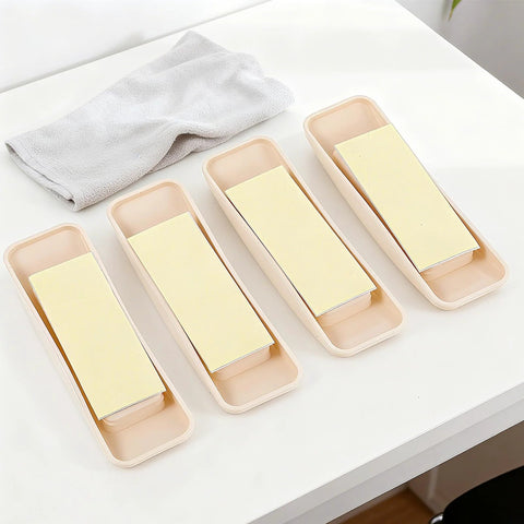 4 Pcs Self Stick Instant Cabinet Drawer Handles Adhesive No Drill Mounting Multipurpose Stick On Finger Pulls with khaki matte finish