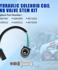 Pro Grade Solenoid Valve Coil And Hydraulic Spool Valve Stem Element Kit Replacement For Bobcat Skid Steer and Loader
