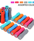 18 Pack 9 LED Mini Flashlights With AAA Batteries Included And Pre Installed in assorted colors for classroom, camping, weddings.
