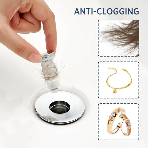 Universal Bathroom Sink Stopper 2 Pack Pop Up Drain Strainer Chrome Silver Anti Clogging Filter Fits One Point Zero Six To One Point Six Five Inches Brings Some Hella Charm And Keeps Your Basin Slick Clean Daily