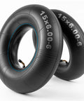 Built Tough 15x6.00-6 Inner Tubes With TR-87 Bent Valve Stem for lawn mowers, snow blowers, go karts, golf carts, 2 pack.