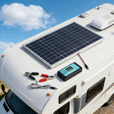 High Efficiency 100W Solar Panel Kit With Anti Corrosive Aluminum Frame And IP67 Weatherproof Junction Box Built For RVs Off Grid Systems
