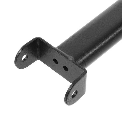 Beefy Adjustable Heavy Duty Wagon Cart Pull Handle From 18 To 27.6 Inches Telescoping Replacement Handle For Folding Carts Easy Install For Outdoor Camping Trolleys And Wagons, black steel bracket close-up