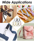80 Pack Hella Durable Swivel Clasp Hooks Key Chain Clips With Secure D Ring Lanyard Hardware Solid Zinc Alloy in various uses.