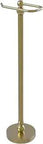 Bolero Collection Free Tissue Stand Toilet Paper Holder in Satin Brass, sleek solid brass accent for modern bathrooms.