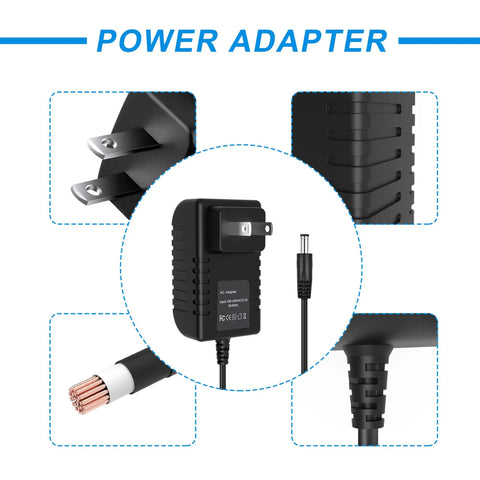 AC Charger Adapter For Extech Flir I3 I5 I7 Thermal Imaging Infrared Cameras Power Supply Compatible, black design