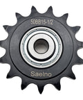 Roller Chain Idler Sprocket Type C With Bearing One Half Inch Bore Fifteen Teeth ANSI 50 Chain Drive Sprocket front view