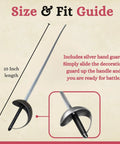 Deluxe Plastic Fencing Foil Sword For Cosplay Folks Renaissance Musketeer And Halloween Costumes 25 Inch Silver Prop Sword