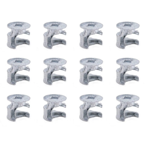 Rock Solid Hardware Kit For Billy Bookshelf Assembly Featuring Cam Locks 12 zinc alloy cam locks in a grid layout.