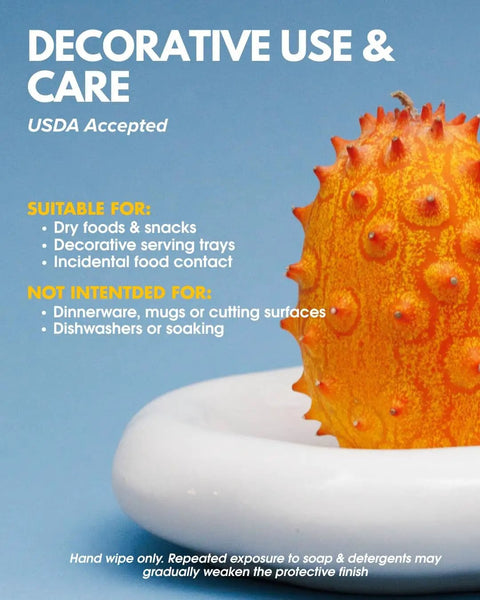 Decorative use and care instructions for non-toxic Top Shelf Water Based Acrylic Sealer for concrete crafts.