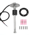 Heavy Duty 316 Stainless Fuel Tank Sending Unit 240 Ohms to 33 Ohms 7 Inch Gauge Sender for Marine Boat RV Truck Water Level Gas Tank Sensor Built Tough Durable Reed Switch Output No Tank Adjustment Needed, with wiring and hardware