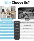 Comparison of Ergo Collect Under Desk Cable Management Tray vs other cable organizers, highlighting size, material, and ease of installation.