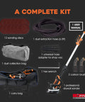 Electric Drywall Sander With Dust Collector Bag And Vacuum Attachment Pro Grade DIY Power Tool For Poles And Finishing Walls kit